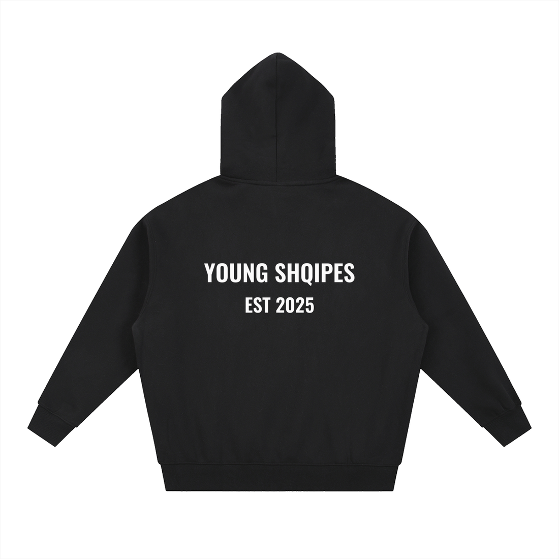 Young Shqipes Oversized Fleece Boxy Zip Up Hoodie